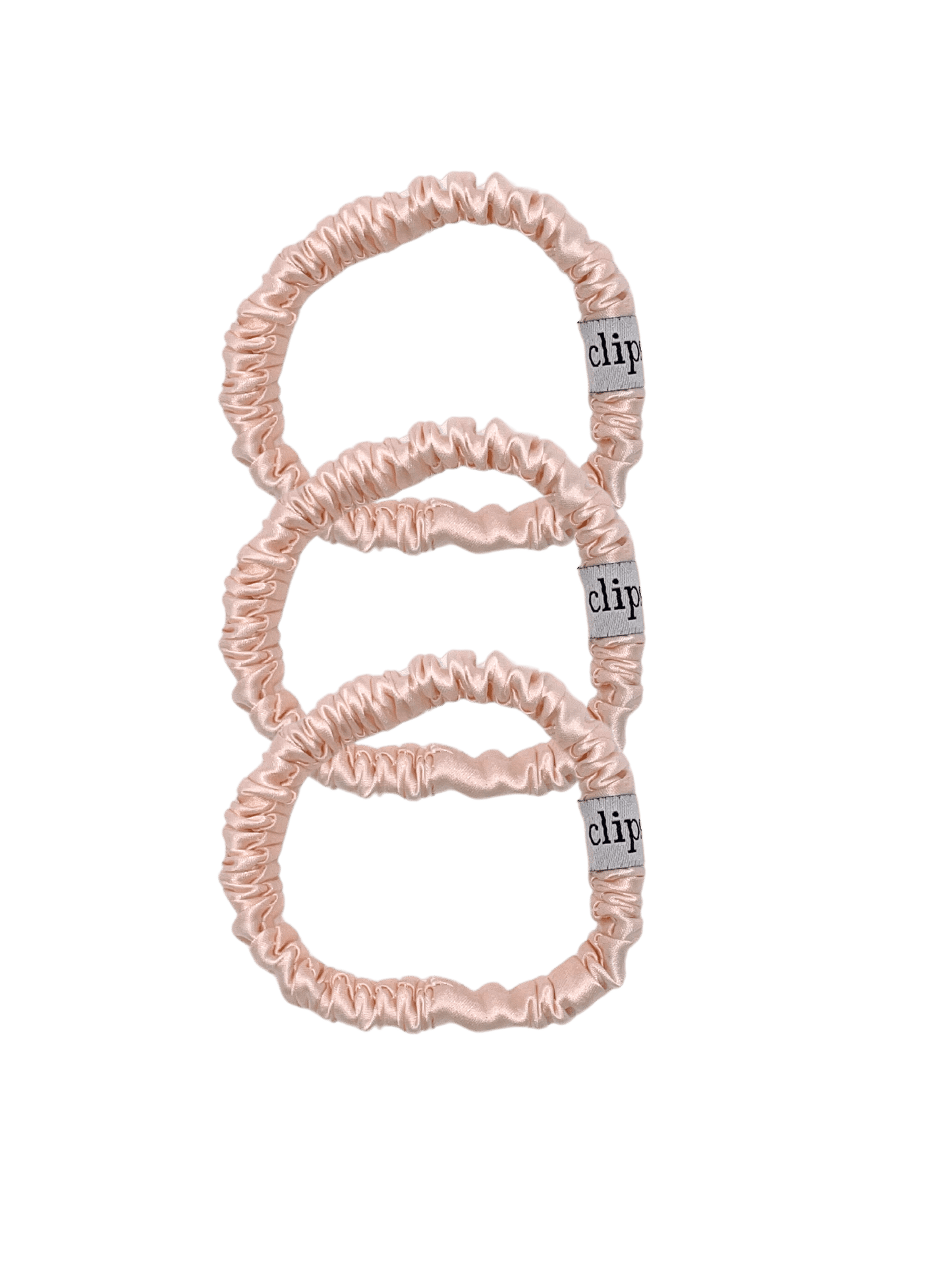 Luksus Silke Scrunchie 3pk - BLUSH